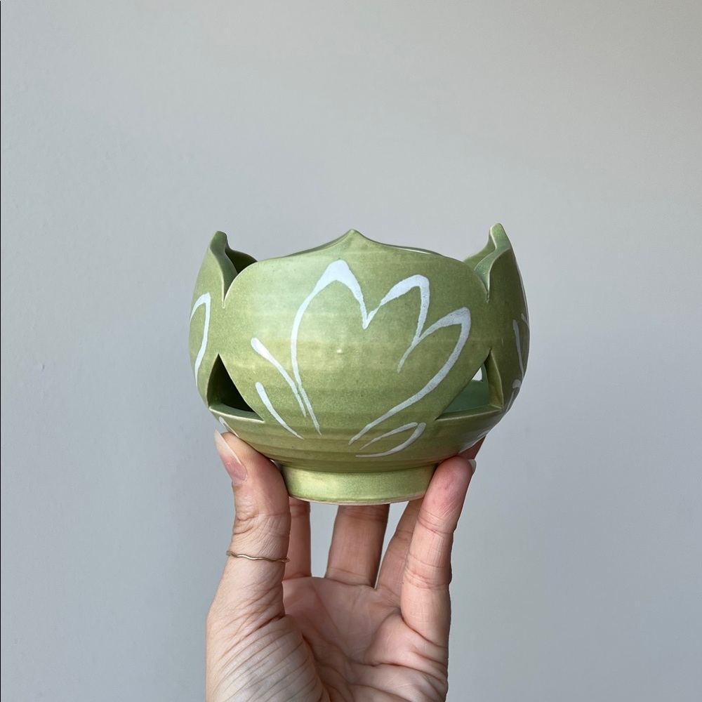Handmade Pottery Tea Light Candle Holder